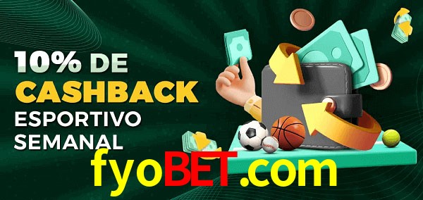 10% de bônus de cashback na fyobet.com